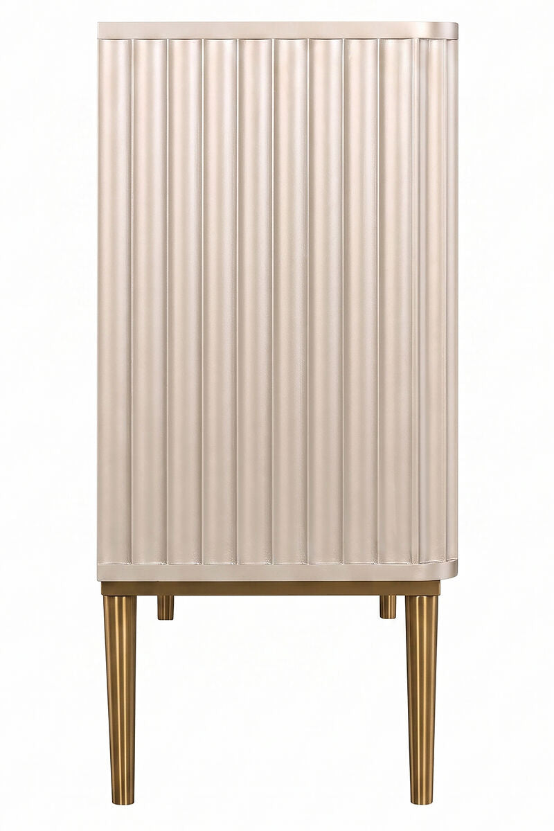 Three Door Flute Detail Sideboard | Dusino