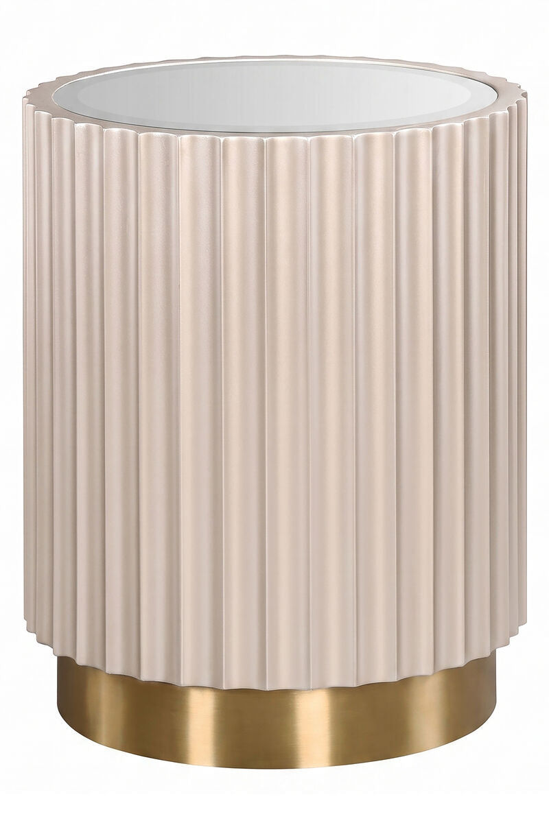 Flute Detail Side Table | Dusino