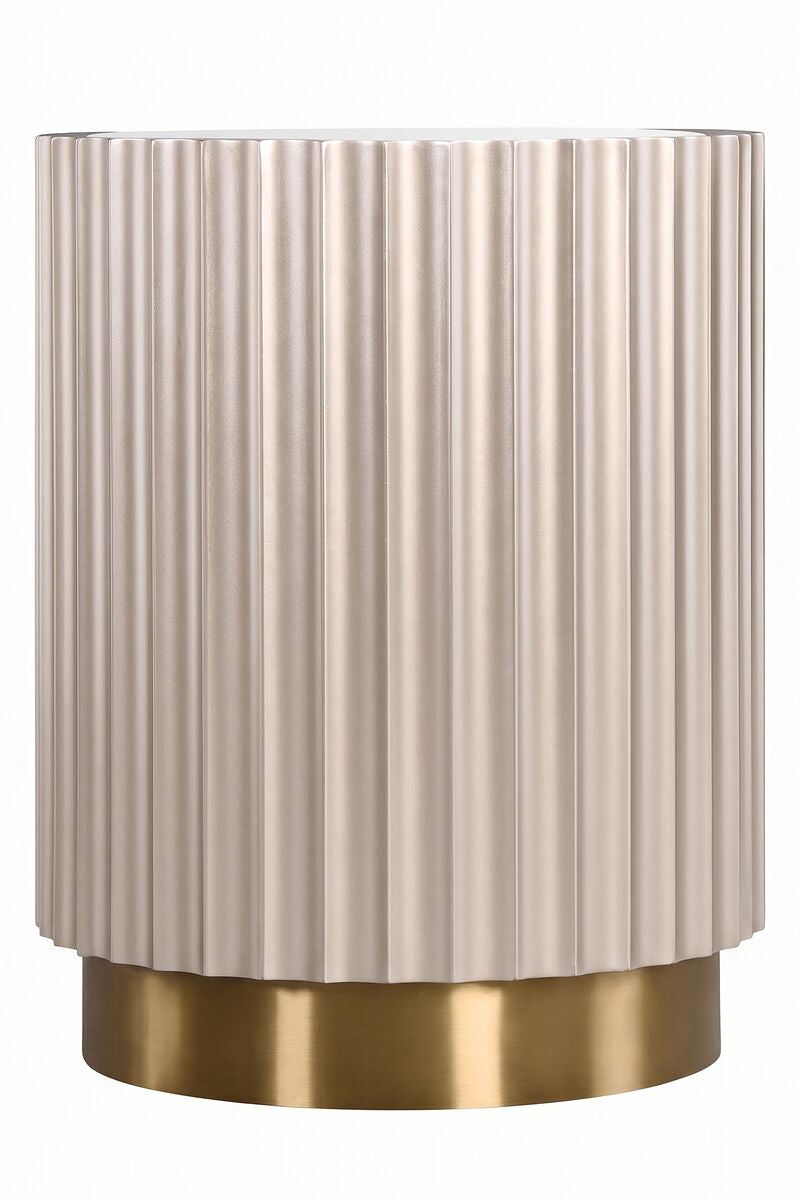 Flute Detail Side Table | Dusino