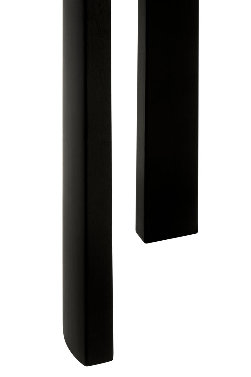 Black Wood with White Marble Top Console Table | Palermo