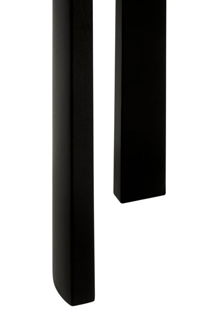 Black Wood with White Marble Top Console Table | Palermo