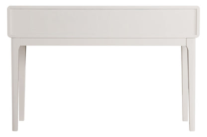 Ivory Wood Veneer Finish Two Drawer Dressing Table | Dorsino