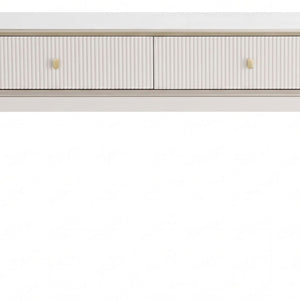 Dorsino Ivory Veneer Two Drawer Dressing Table