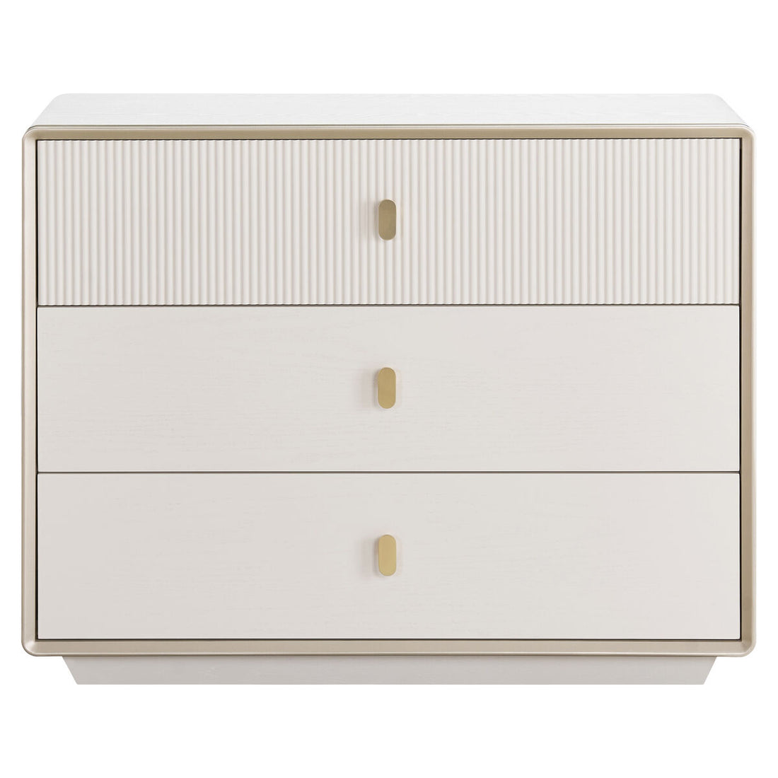 Dorsino Ivory Veneer Three Drawer Chest