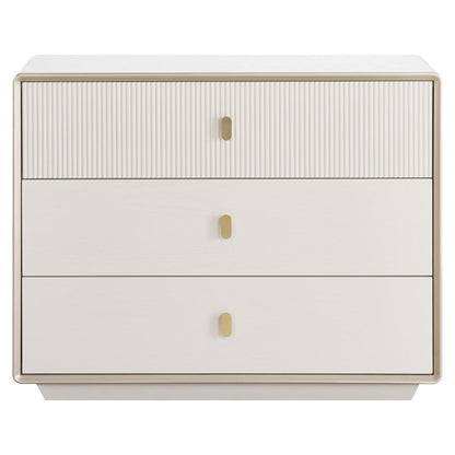 Dorsino Ivory Veneer Three Drawer Chest