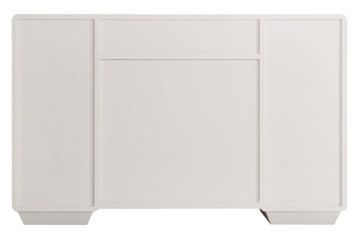 Ivory Wood Veneer Finish Seven Drawer Dressing Table | Dorsino