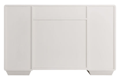 Ivory Wood Veneer Finish Seven Drawer Dressing Table | Dorsino