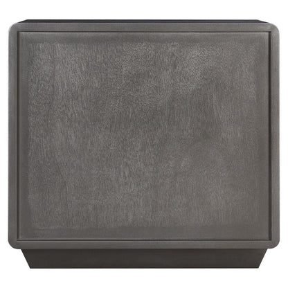 Brown Wood Veneer Finish Two Drawer Bedside Table | Dorsino