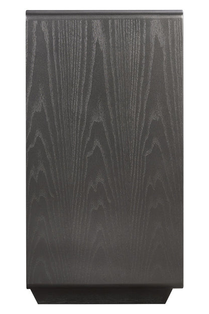 Brown Wood Veneer Finish Three Drawer Chest | Dorsino