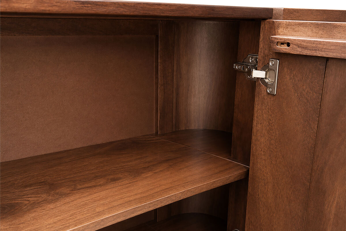 Babel Travertine and Mango Wood 2 Door Sideboard