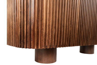 Babel Travertine and Mango Wood 2 Door Sideboard