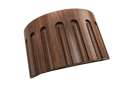 Round Marble Top Mango Wood Carve Detail Coffee Table | Barola