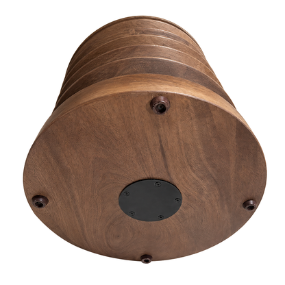 Round Marble Top Mango Wood Side Table | Barola