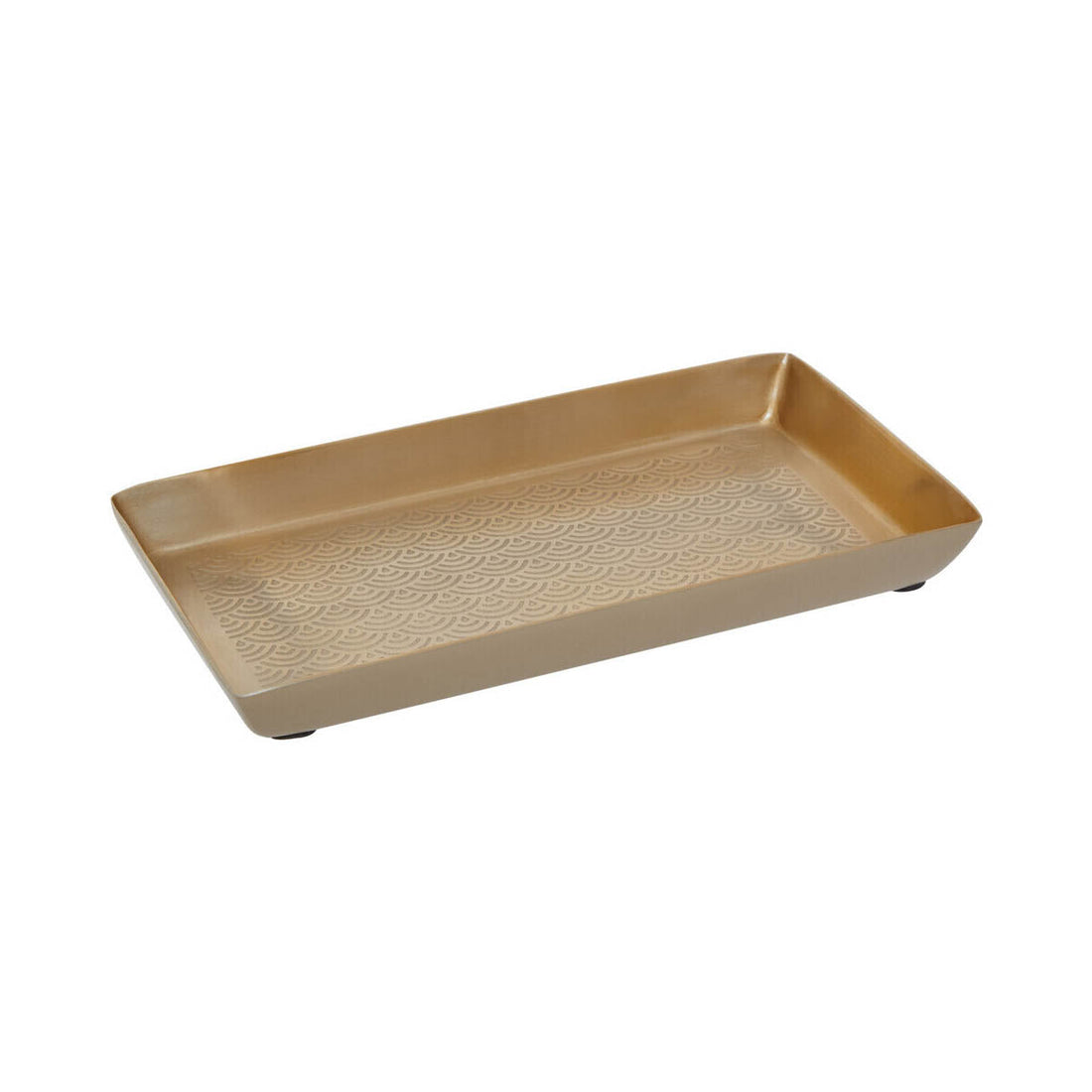 Allegra Etched Metallic Bathroom Tray