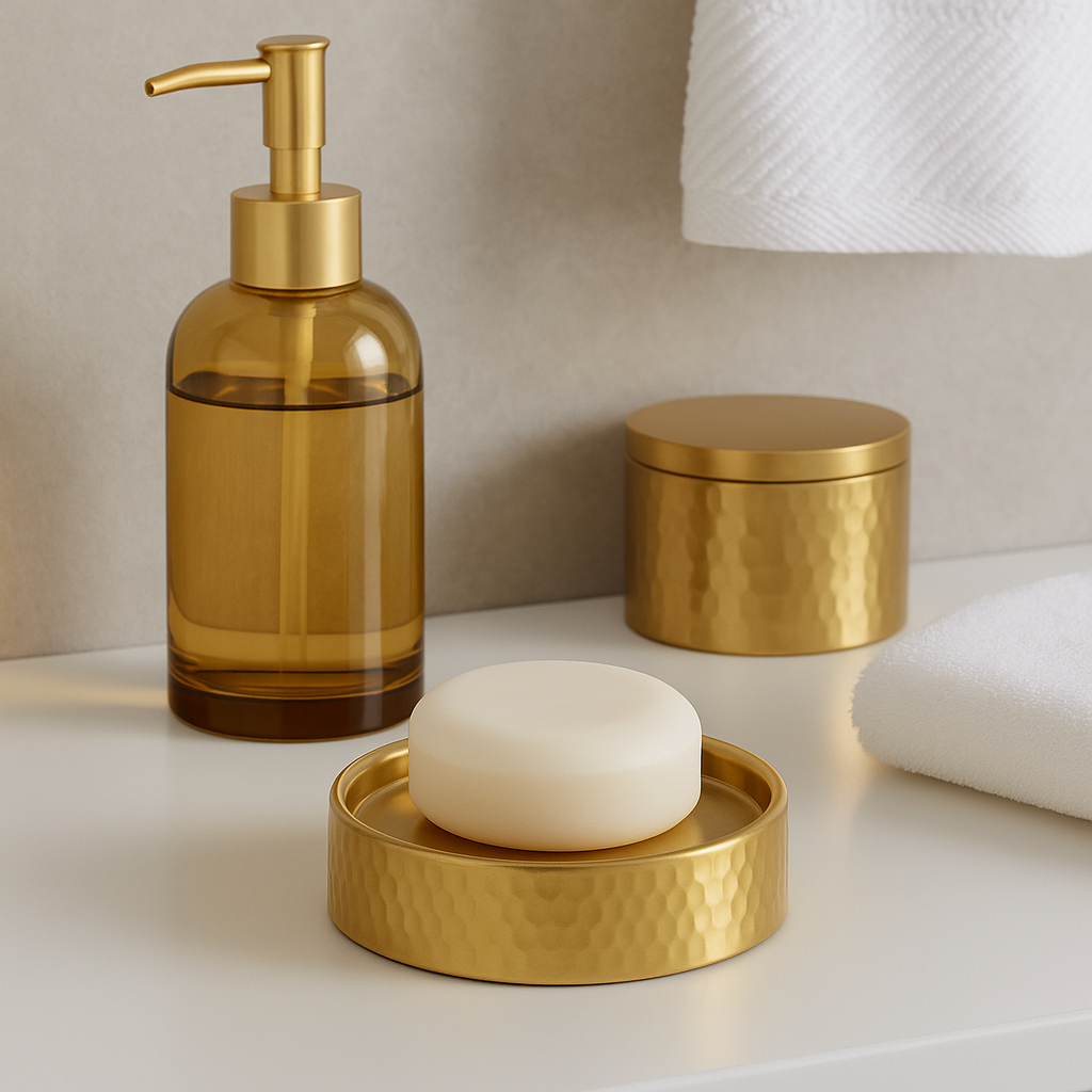 Allegra Hammered Effect Soap Dish - Image 3