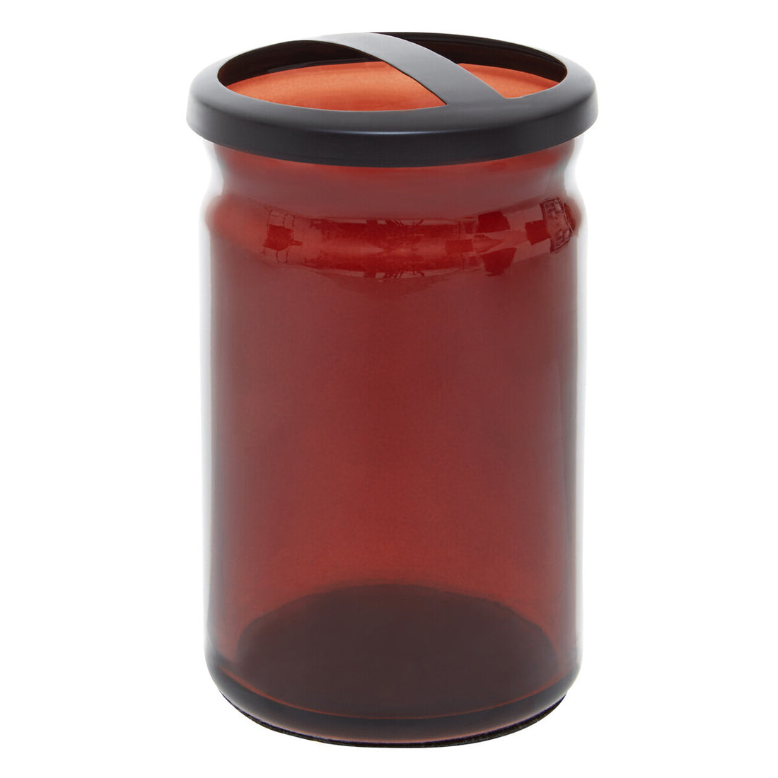 Allegra Kiara Brown Glass Toothbrush Holder