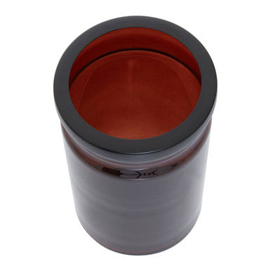 Kiara Brown Glass Bathroom Tumbler | Allegra