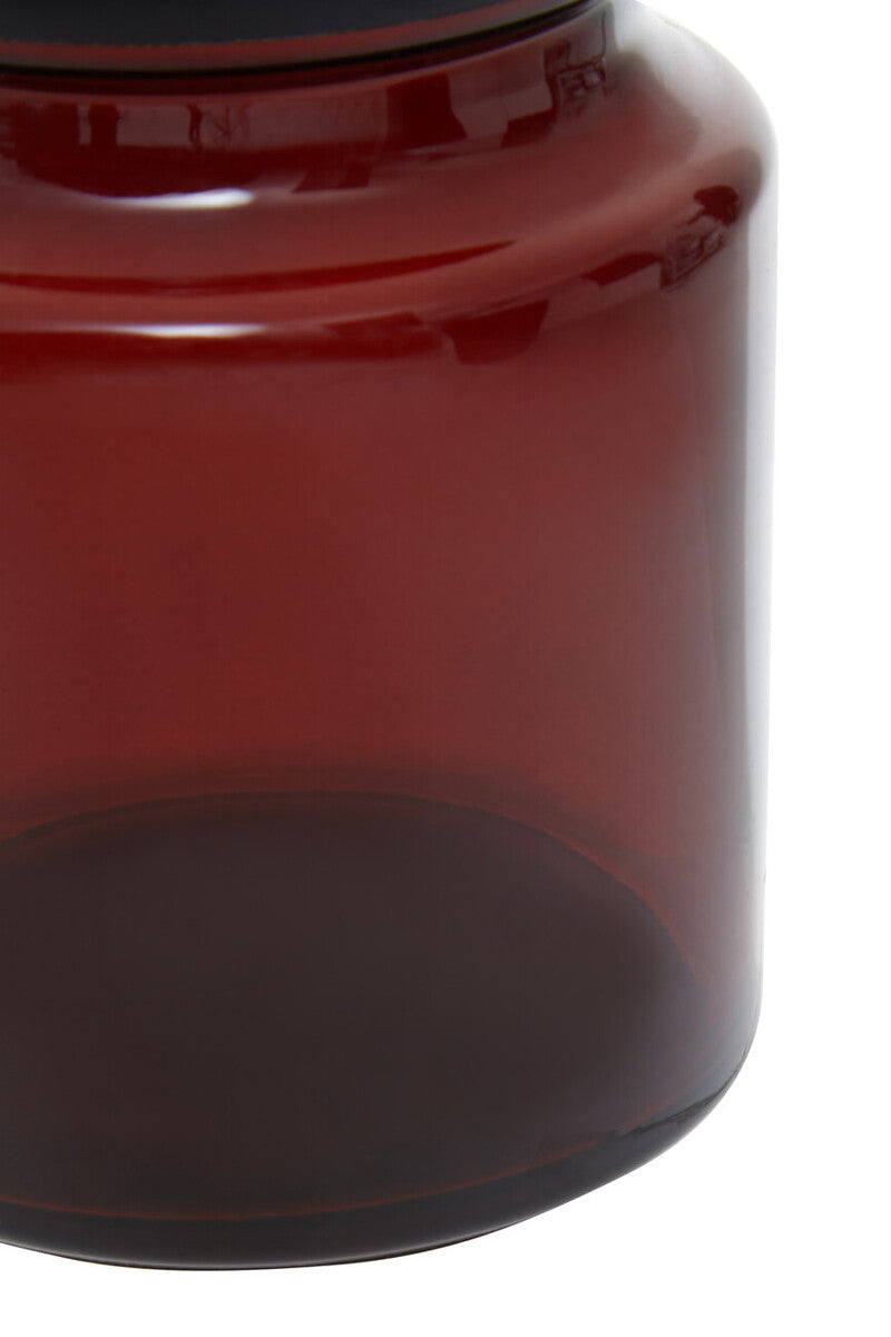 Allegra Kiara Brown Glass Bathroom Jar