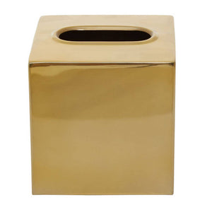 Allegra Gold Stainless Steel Tissue Box