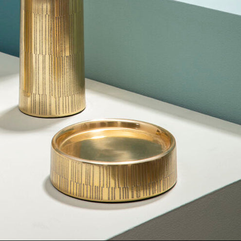 Allegra Line Effect Gold Soap Dish