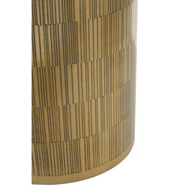 Allegra Gold Finish Aluminium Round Waste Bin