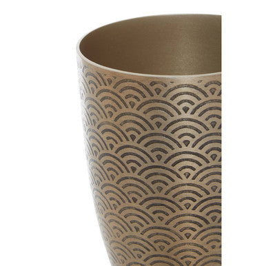 Allegra Etched Metallic Bathroom Tumbler