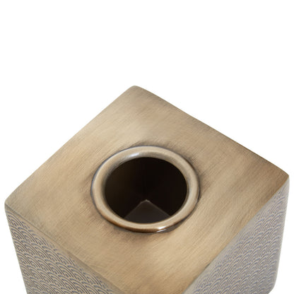 Allegra Etched Metallic Tissue Box