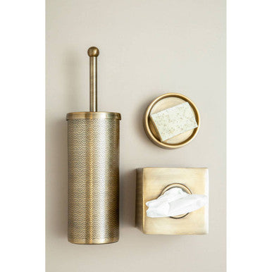 Allegra Etched Metallic Tissue Box