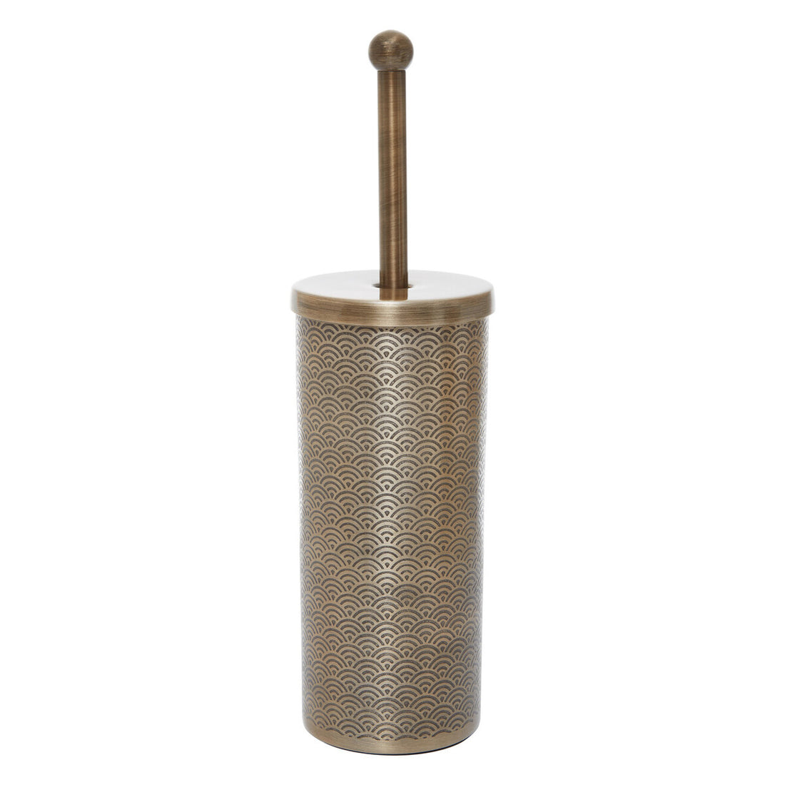Allegra Etched Metallic Toilet Brush