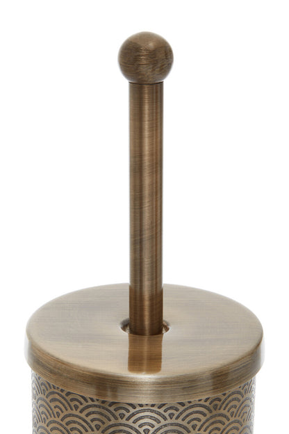 Allegra Etched Metallic Toilet Brush