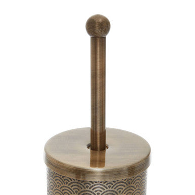 Allegra Etched Metallic Toilet Brush