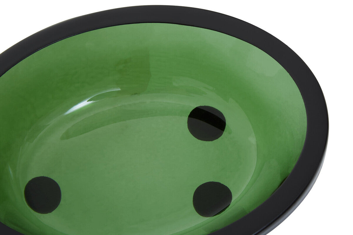Allegra Kiara Green Glass Soap Dish