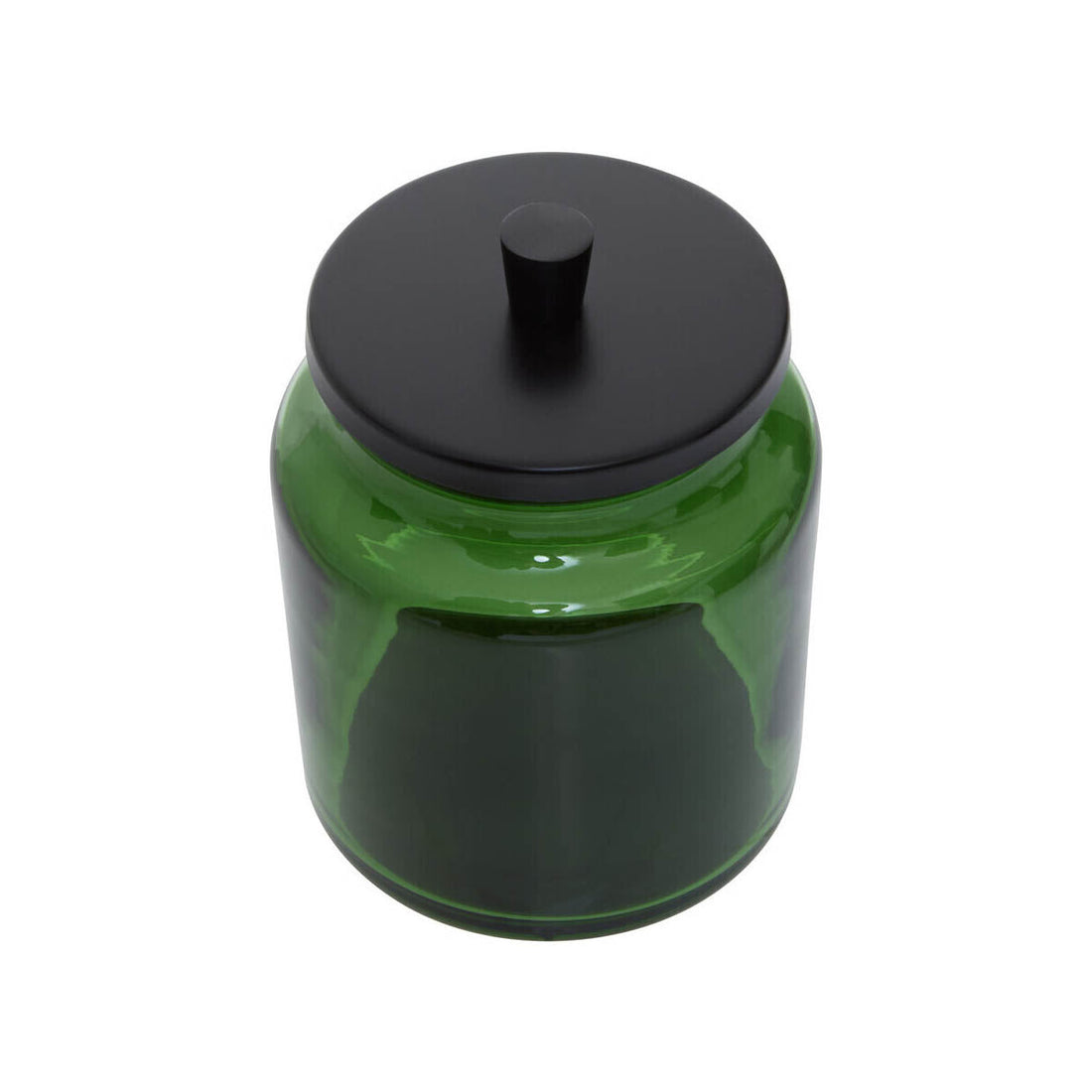 Allegra Kiara Green Glass Bathroom Jar