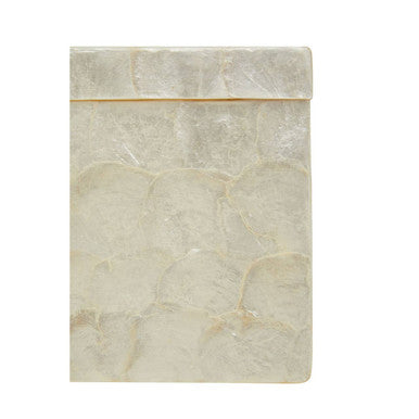 Palu White Shell Square Tissue Box - Image 6