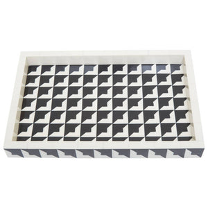 Davino Black And White Tray