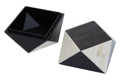 Donato Black and White Small Trinket Box