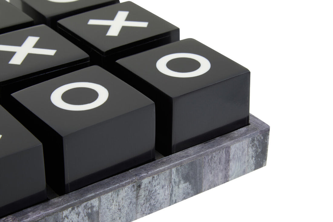 Churchill Games Grey Bone Noughts and Crosses