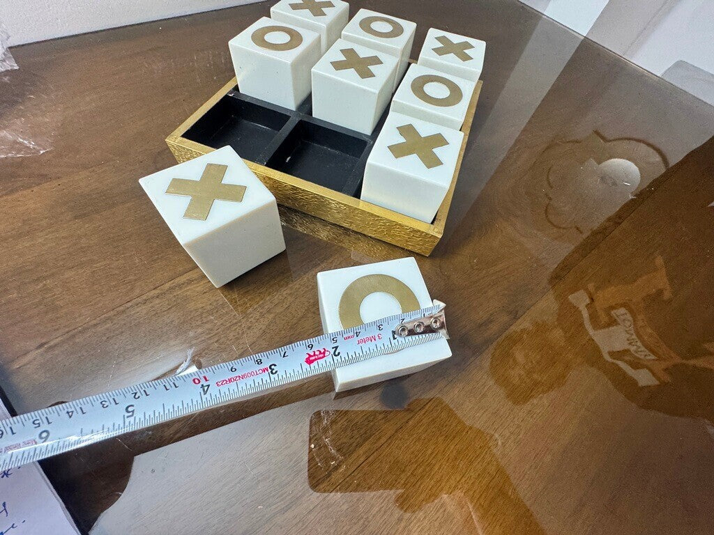 Churchill Games White and Gold Noughts and Crosses