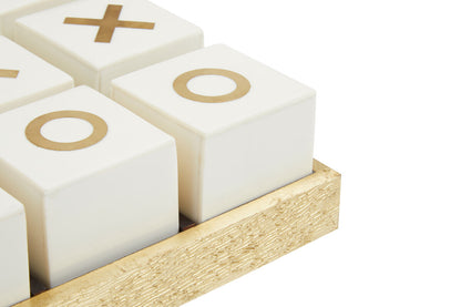 Churchill Games White and Gold Noughts and Crosses