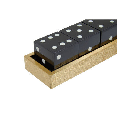 Churchill Games Gold Dice Set with 5 Black Dice