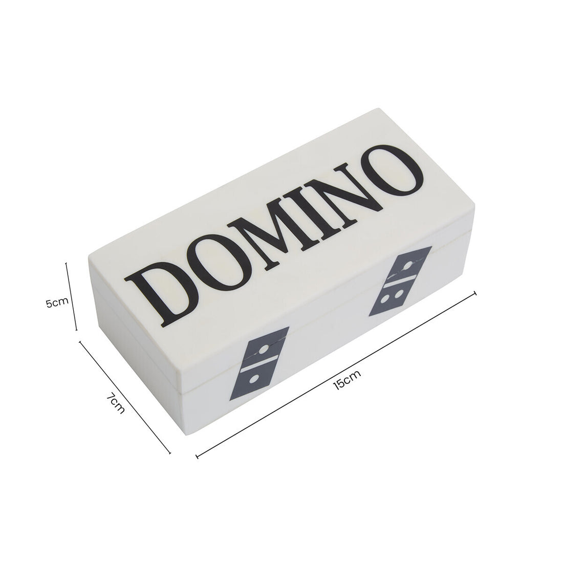 Churchill Games White and Black Domino Box - Image 6