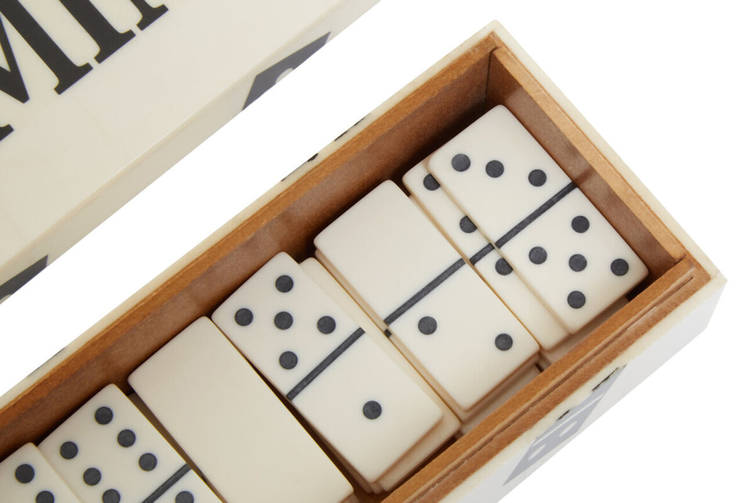 Churchill Games White and Black Domino Box - Image 3