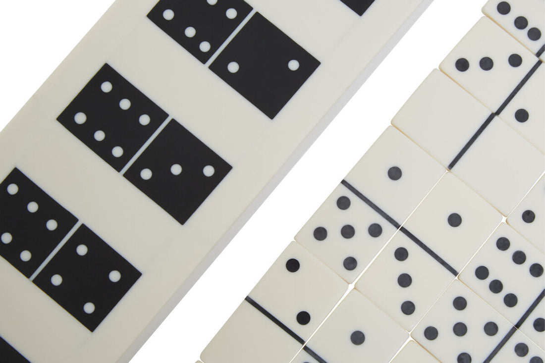 Churchill Games White and Black Finish Domino Box - Image 3