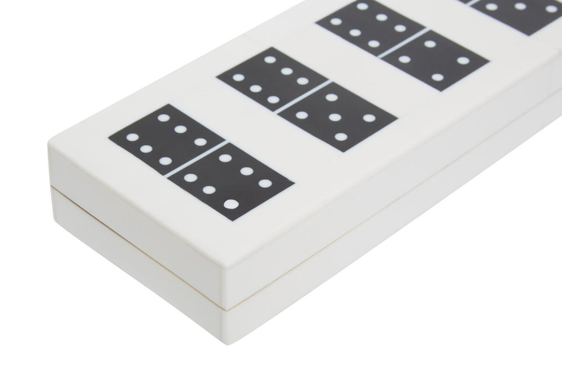 Churchill Games White and Black Finish Domino Box - Image 4