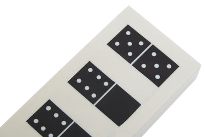 Churchill Games White and Black Finish Domino Box