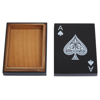 Churchill Games Black and White Single Card Box with Playing Cards