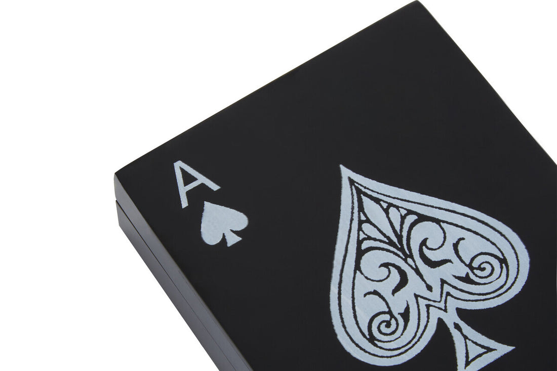 Churchill Games Black and White Card Box with Playing Cards - Image 5