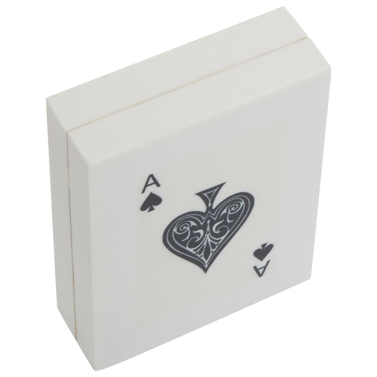 Churchill Games Cream and Black Single Card Box with Playing Cards
