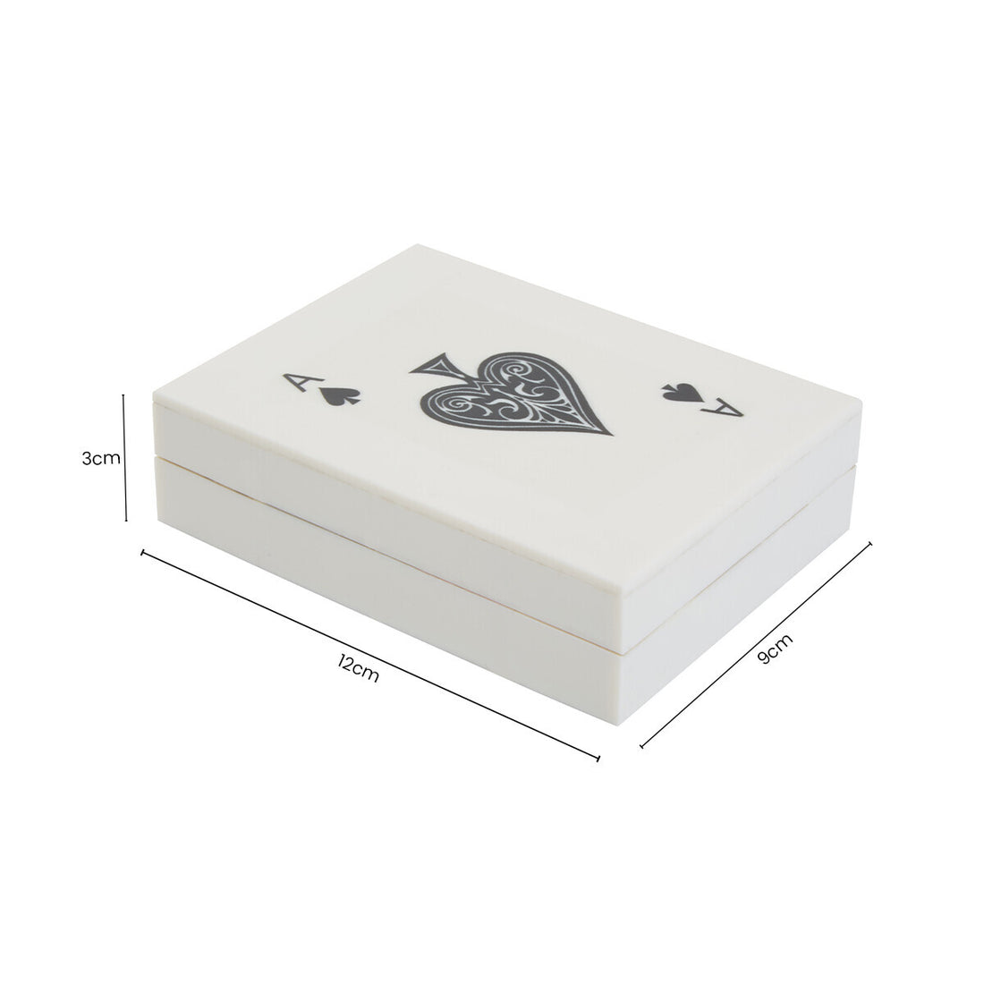 Churchill Games Cream and Black Card Box with Playing Cards - Image 6
