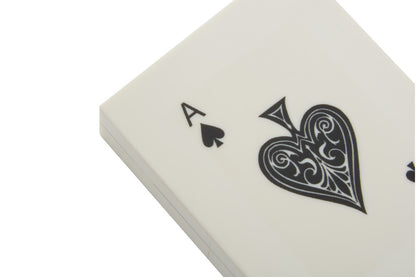 Churchill Games Cream and Black Card Box with Playing Cards